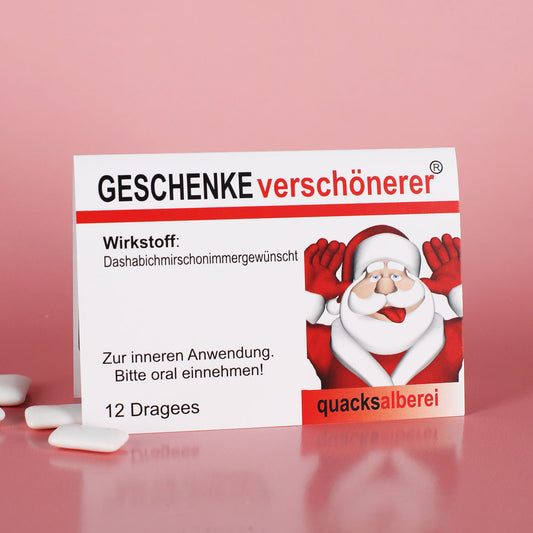 Kaugummi Dragees zu Weihnachten als GESCHENKEverschönerer