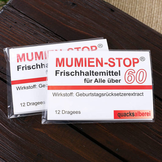 Kaugummi Mumienstop Frischhaltemittel für Alle über 60