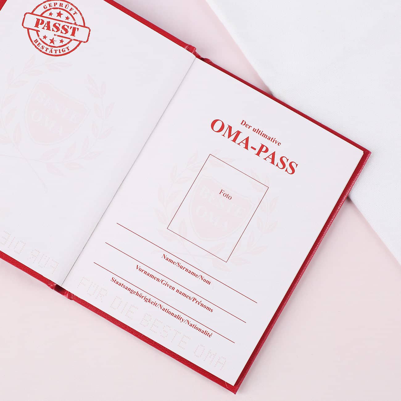 Lustiges Buch Oma Pass