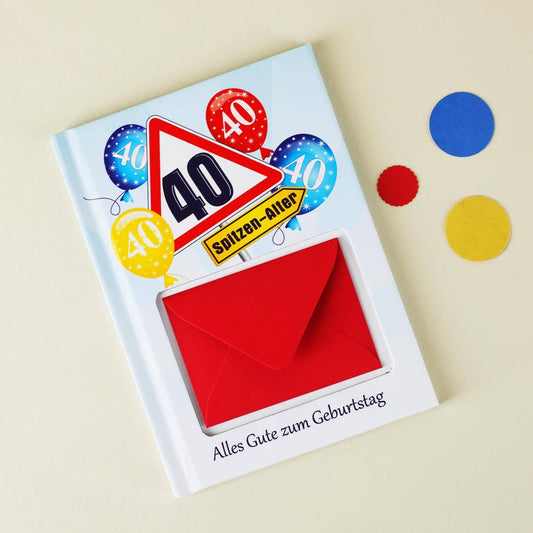 kleines Buch als Geldgeschenk zum 40. Geburtstag