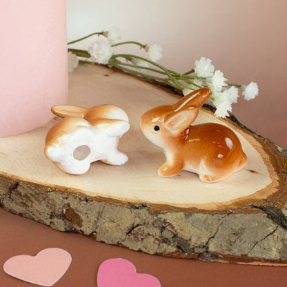 Keramik-Häschen klein – Unterseite und Form im Detail fotografiert