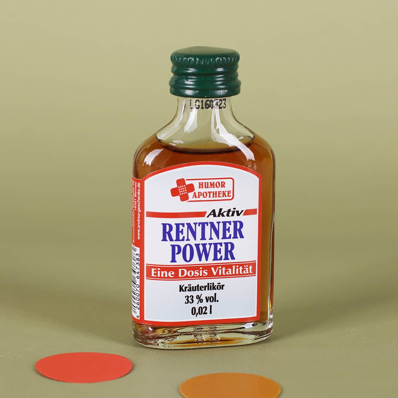 Schnaps aus der Humorapotheke für Rentner