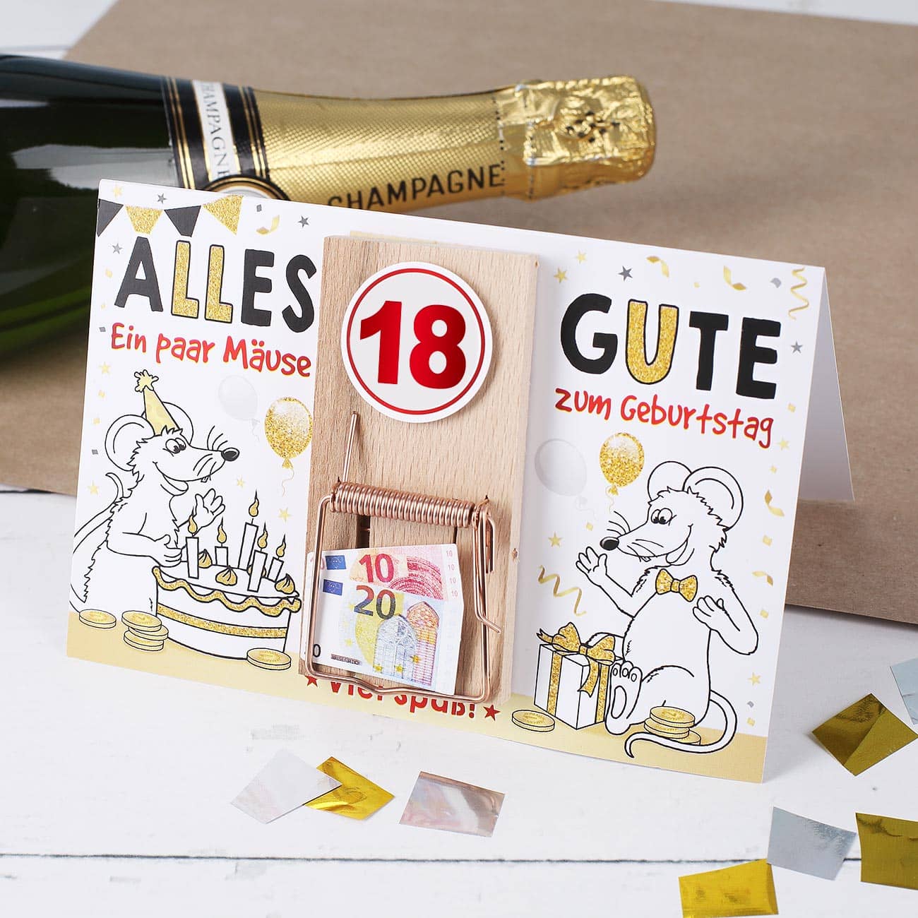 Ein paar Mäuse zum 18. Geburtstag