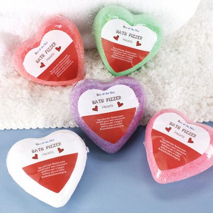 Badebombe in Herzform in 5 verschiedenen Duftrichtungen