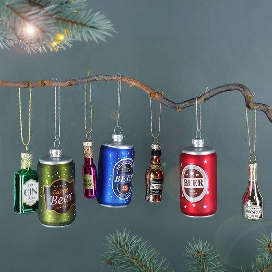 7 verschiedene Anhänger für den Weihnachtsbaum