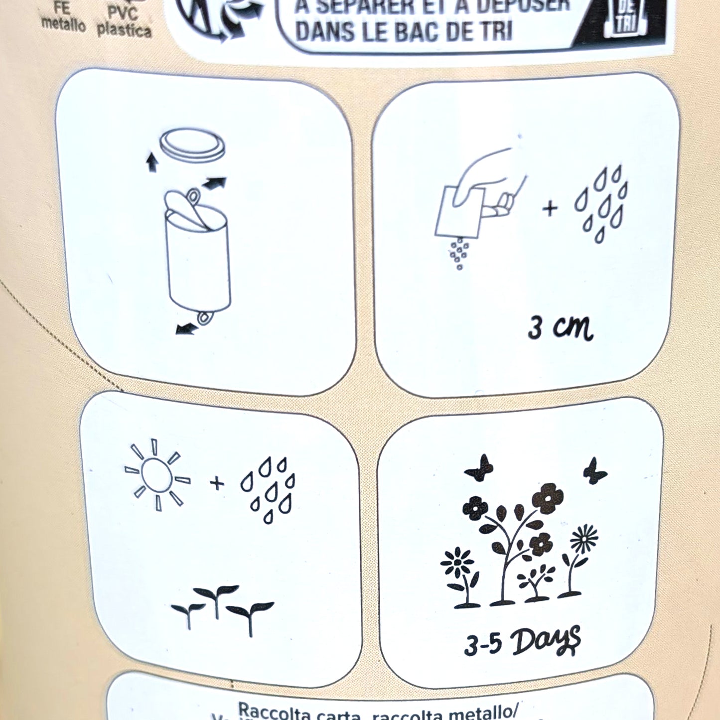 Nahaufnahme des Bienen-Siegels mit der Aufschrift „Bee Friendly“