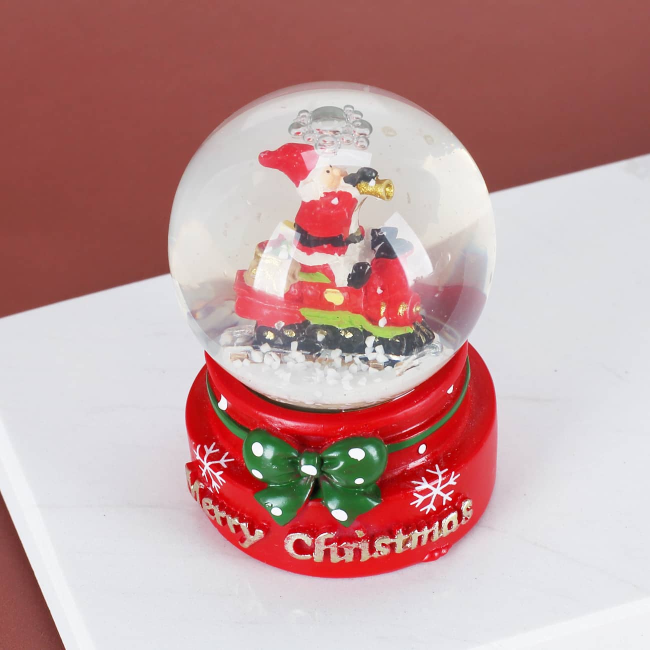 Weihnachtsmann Schneekugel