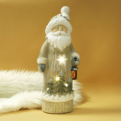 Festlich leuchtende Weihnachtsfigur