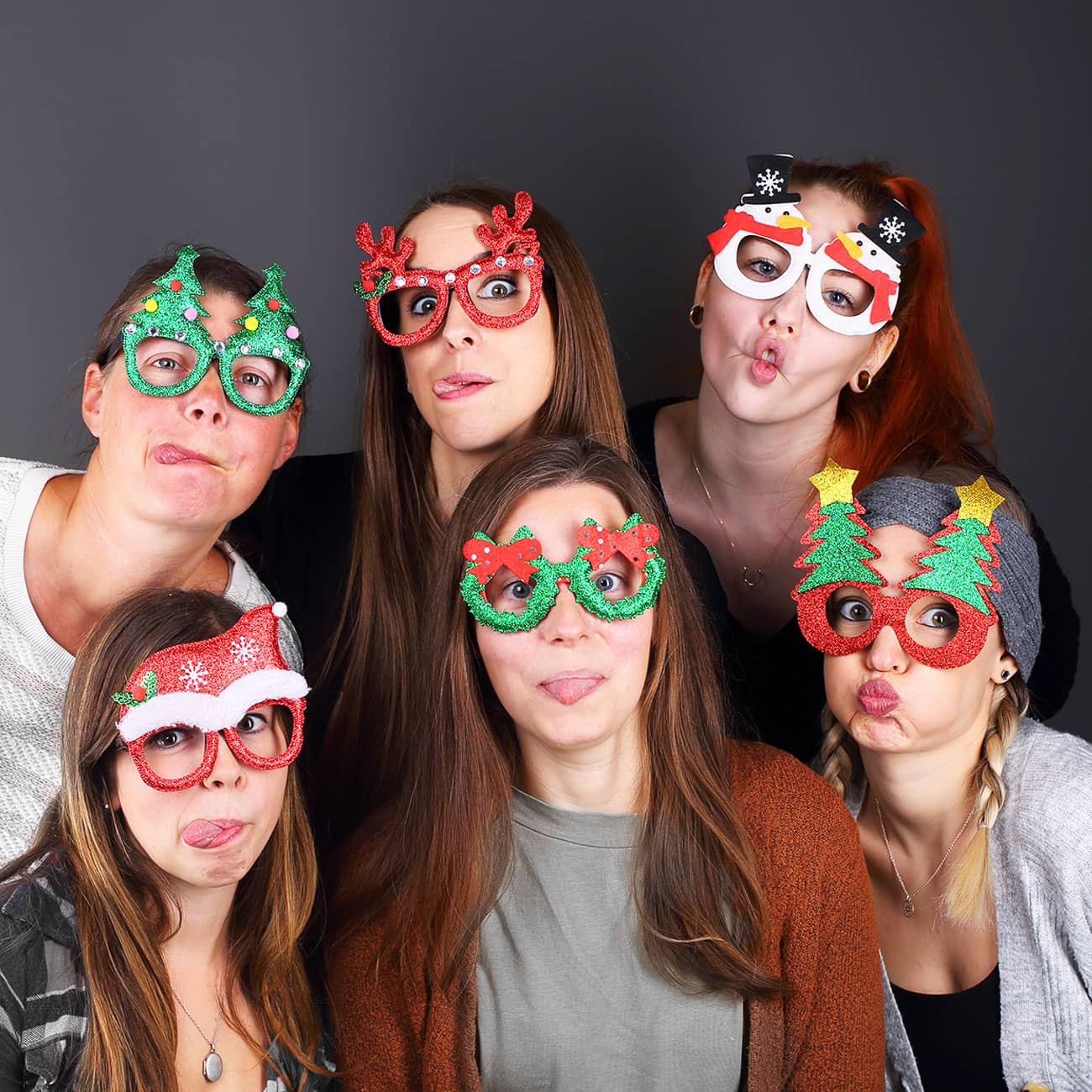 glitzernde Spaßbrillen für ein unvergessliches Weihnachtsfest 