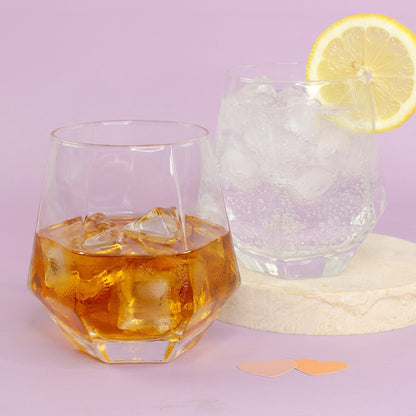 Diamant-Gläser im 2er Set | 330 ml