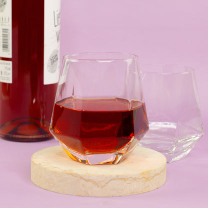 Diamant-Gläser im 2er Set | 330 ml