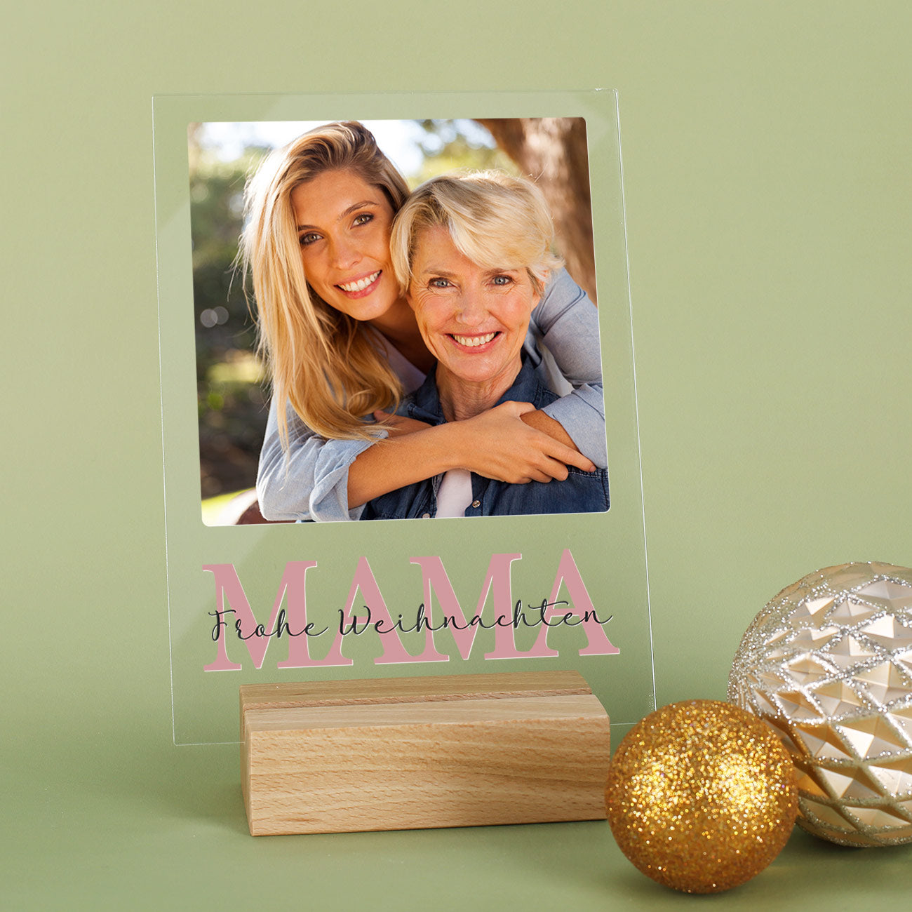 Foto mit personalisierter Aufschrift für Mama