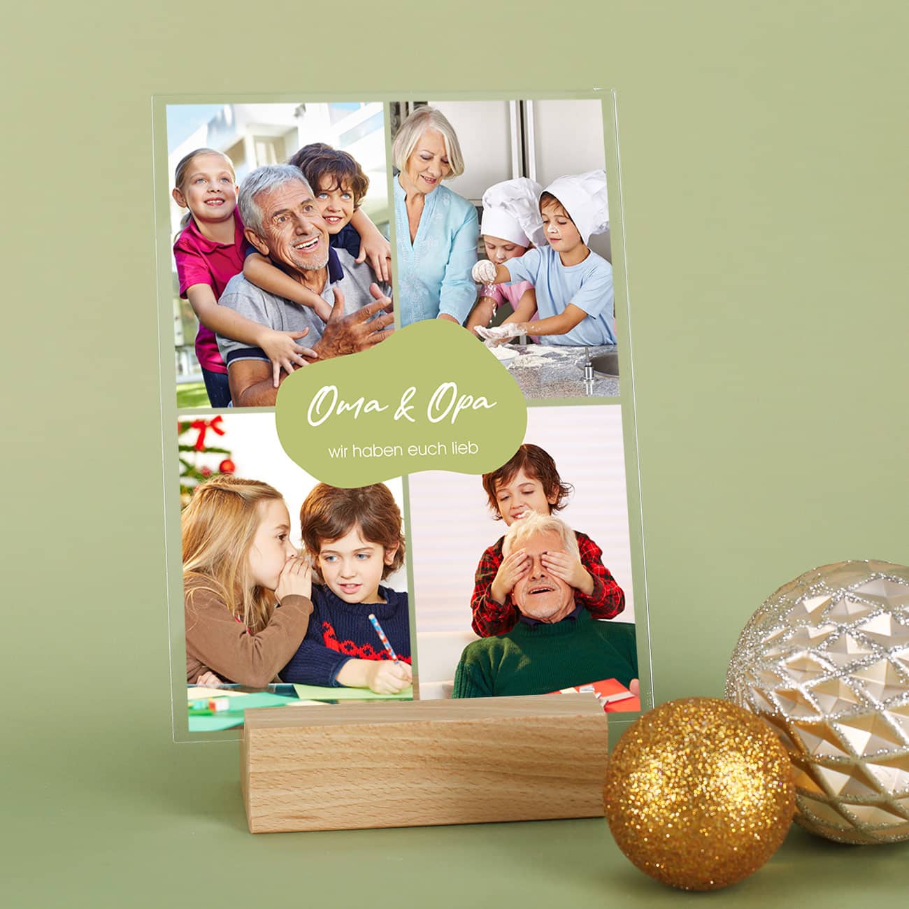 Acrylfoto mit 4 Bildern bedruckt