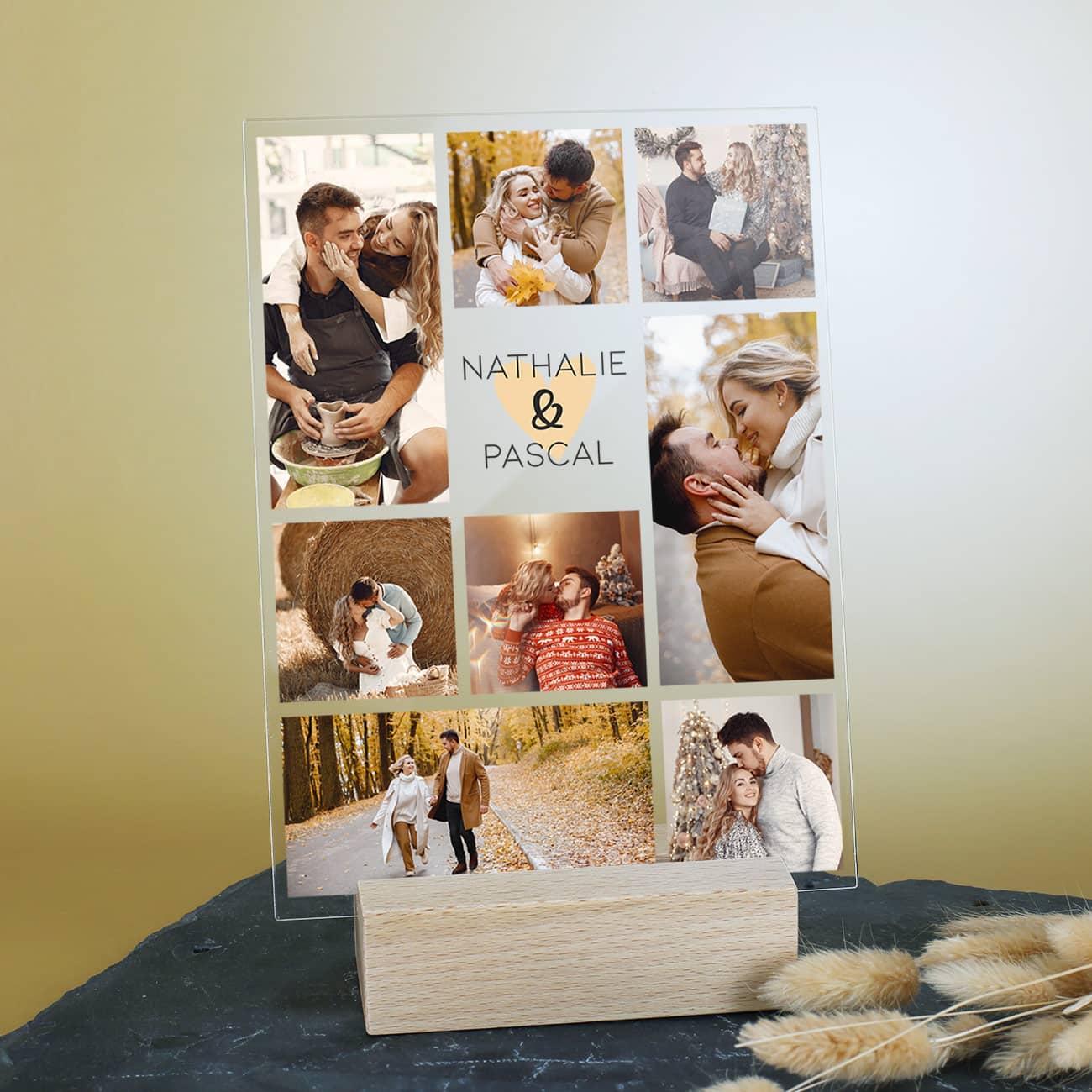 Acrylfoto für Paare mit 8 Bildern