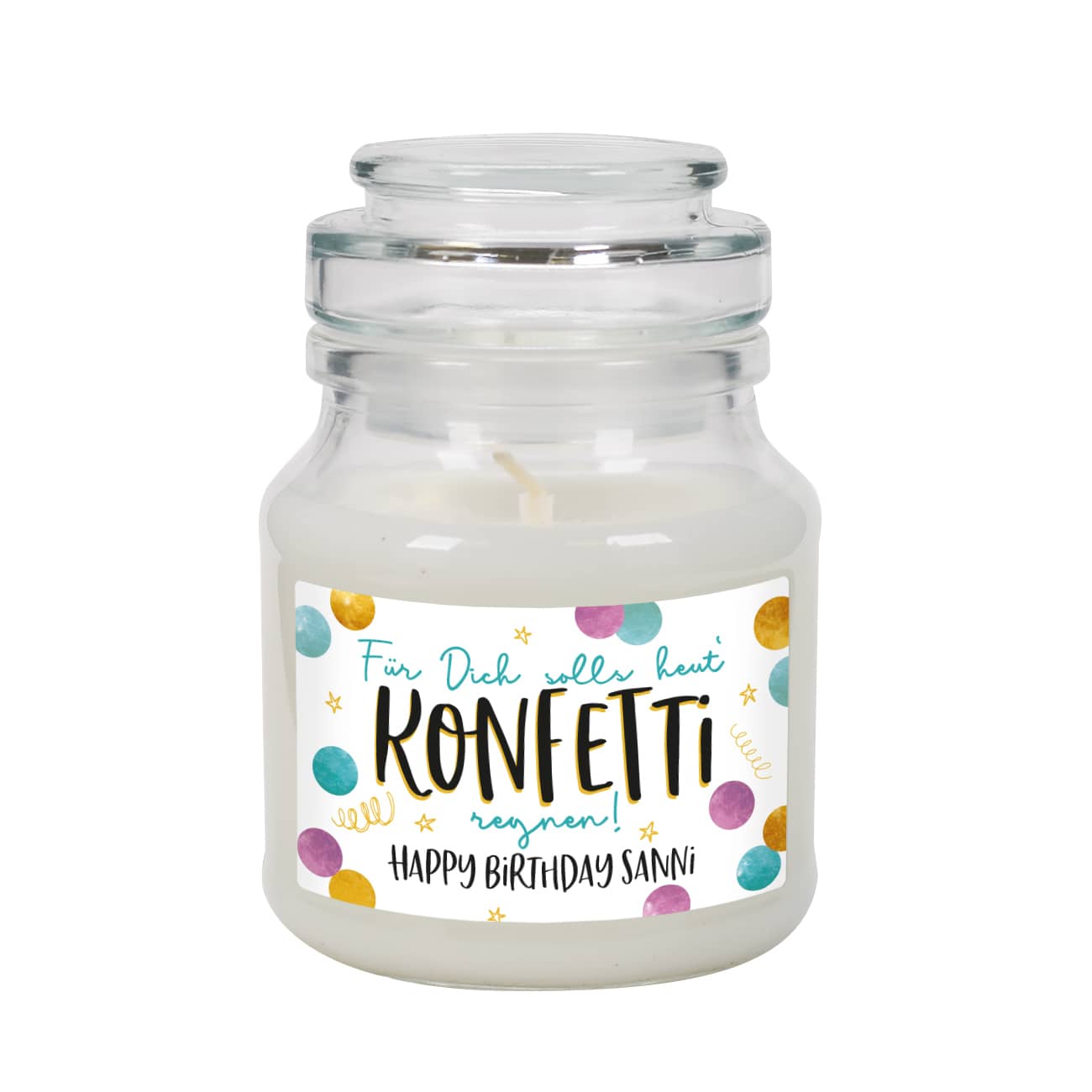 Feierliches Motiv mit Text personalisiert