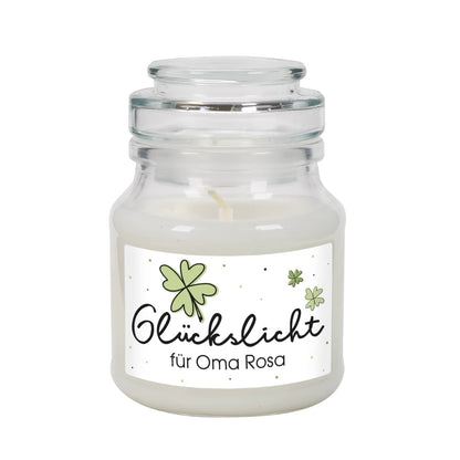 Glückslicht Schriftzug mit Text personalisiert