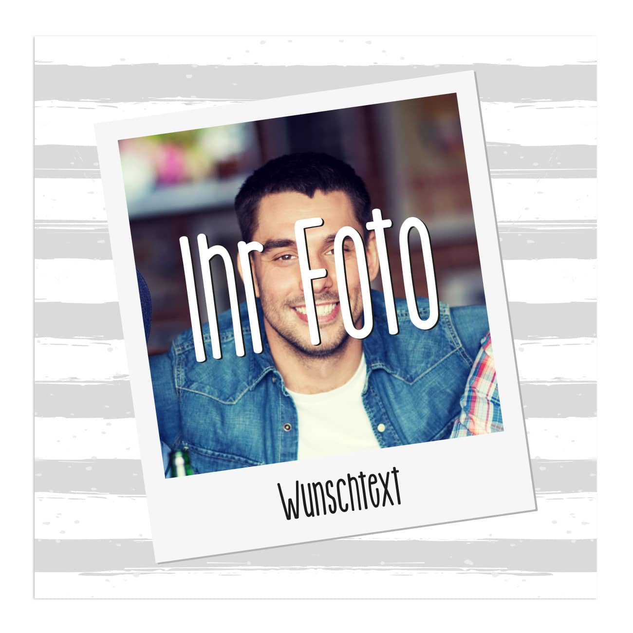 Mit Ihren Angaben persönlich bedruckt