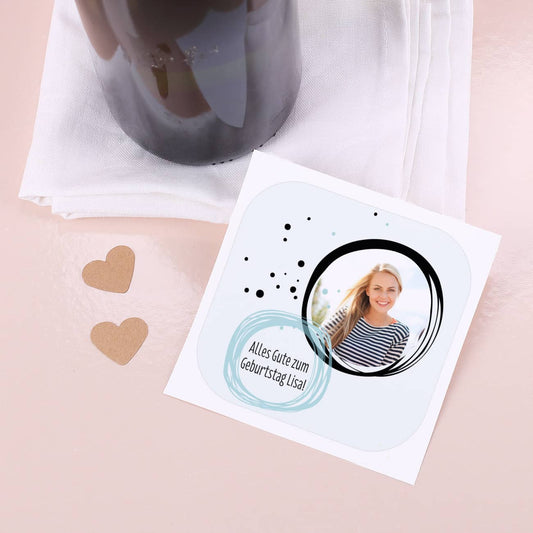 Selbstklebendes Flaschenetikett