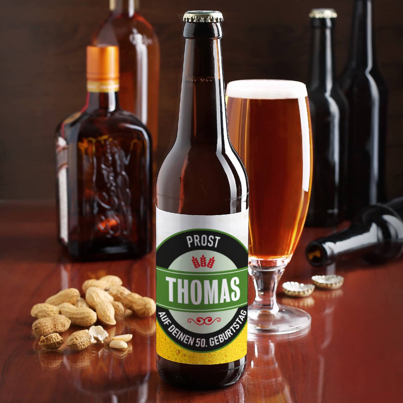 Flaschenaufkleber zum Geburtstag für Männer