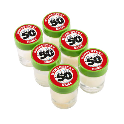 6er Set mit Ihren Angaben bedruckt