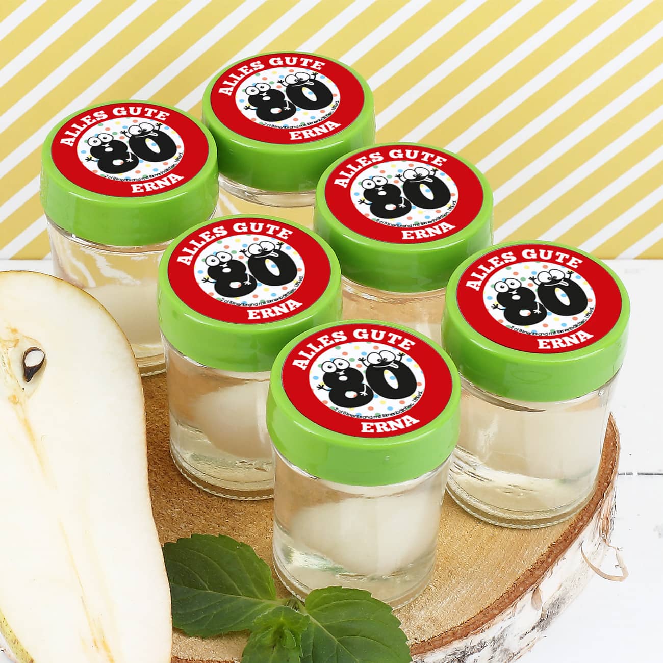 Persönlicher Schnaps zum 80. Geburtstag