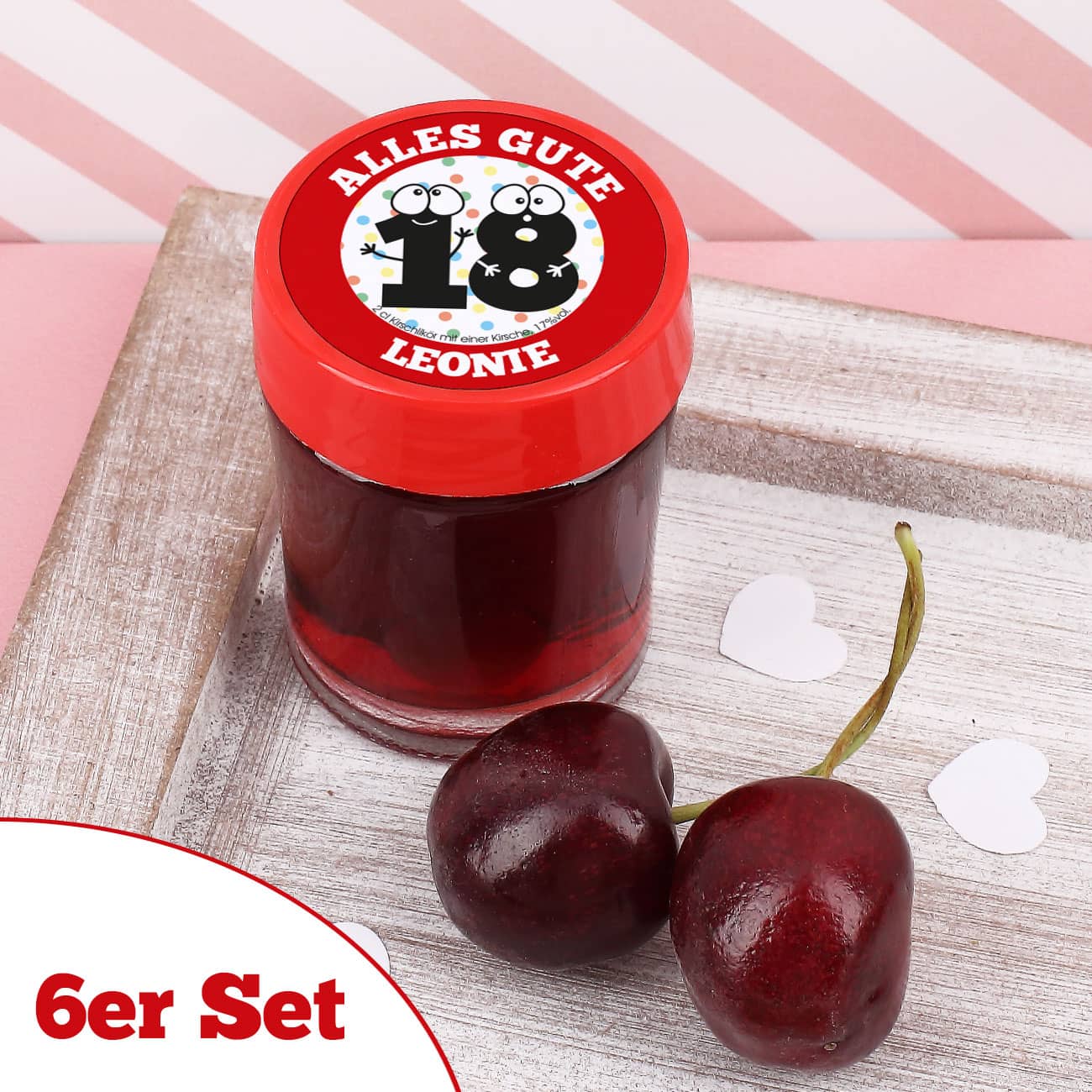 Persönlicher Schnaps zum 18. Geburtstag