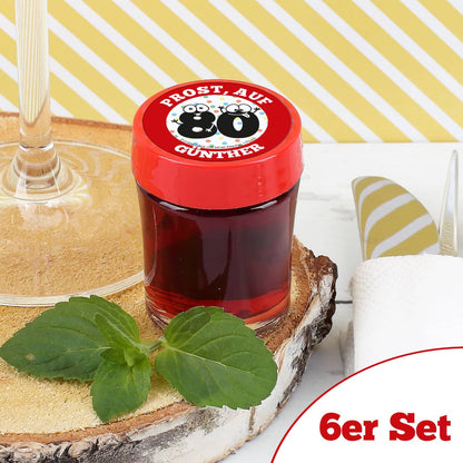 Persönlicher Schnaps zum 80. Geburtstag