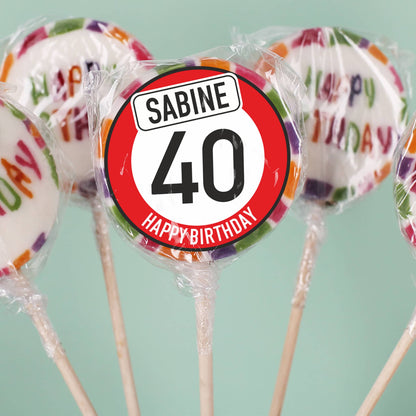 Persönlicher Lolli zum Geburtstag