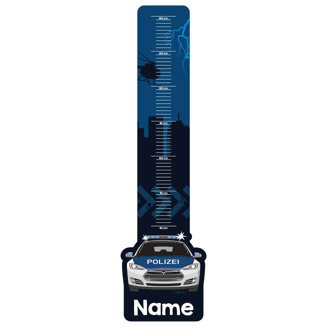 Polizei Messlatte für Kinderzimmer