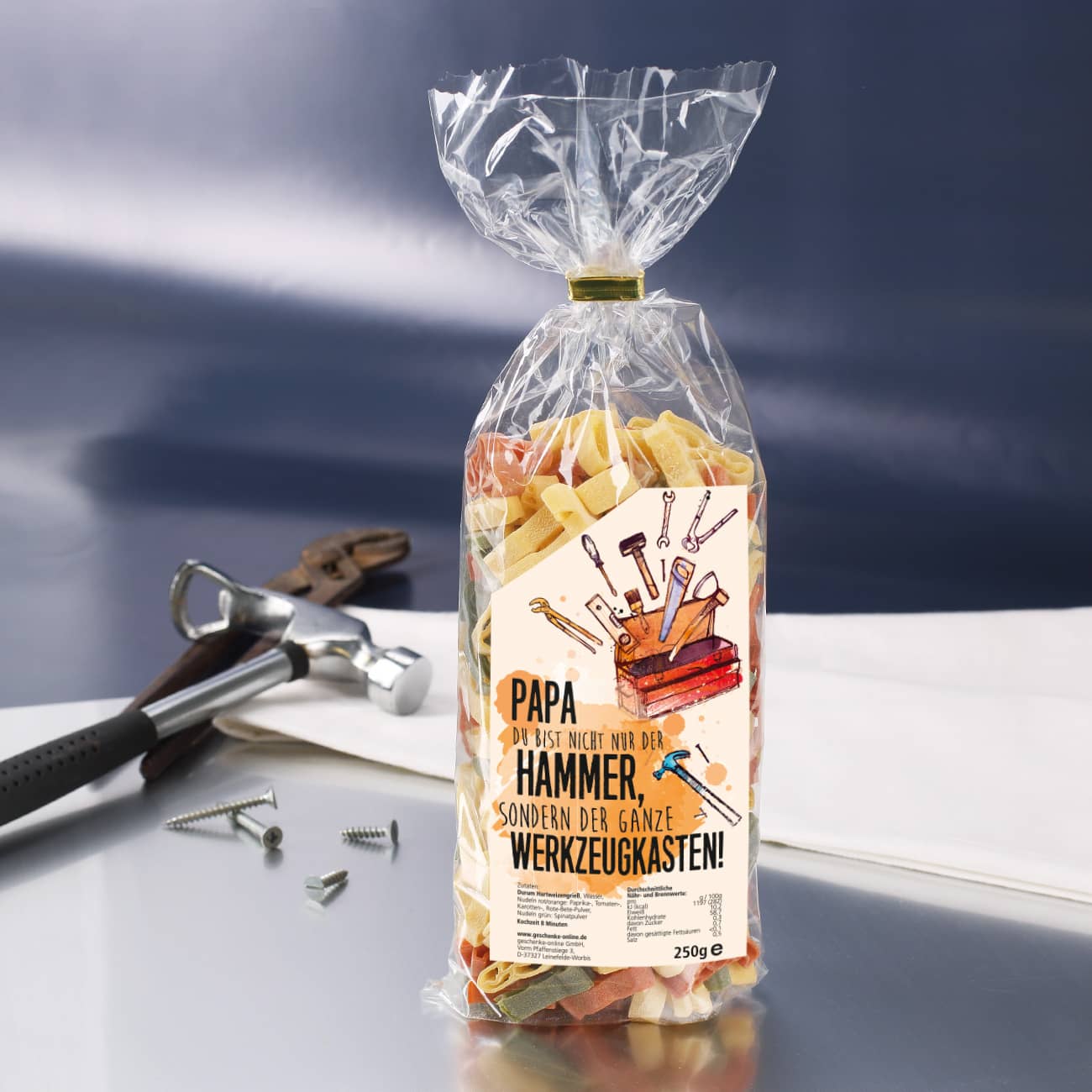 Werkzeug Handwerker Nudeln mit Name