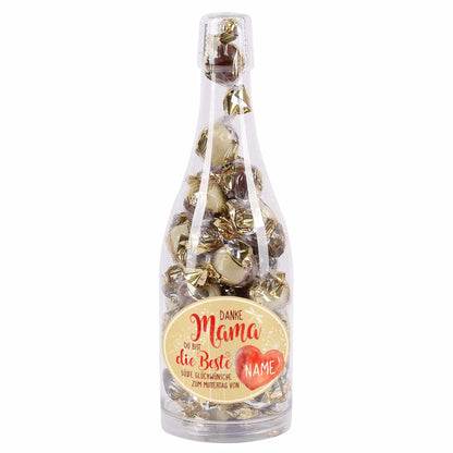 Champagner Pralinen zum Muttertag mit Name 