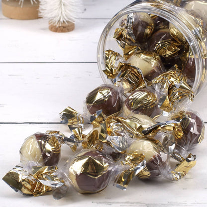 Pralinen einzeln verpackt.