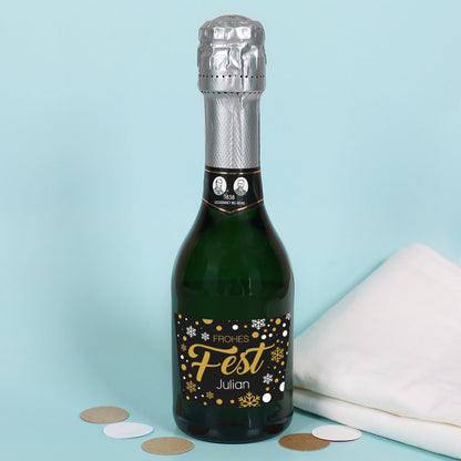 Sekt zu Weihnachten mit Wunschname