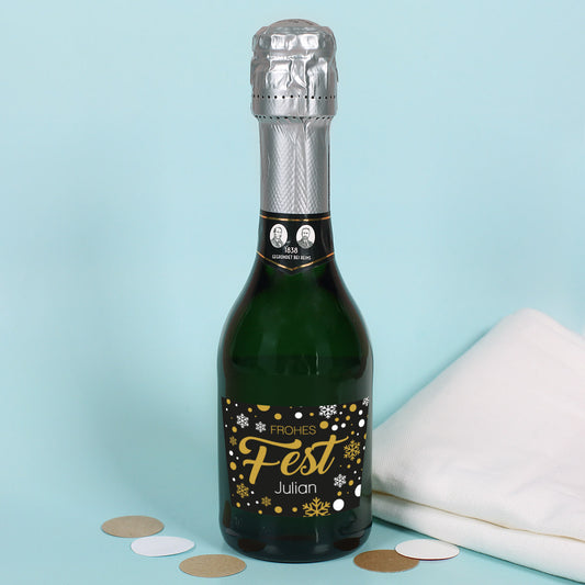 Sekt zu Weihnachten mit Wunschname