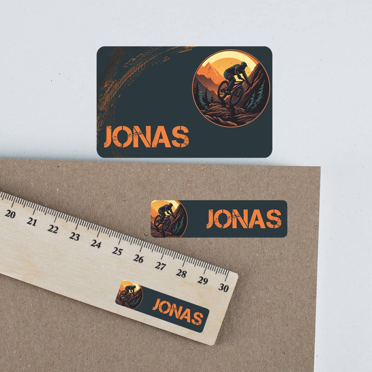 Schulaufkleber Mountainbike