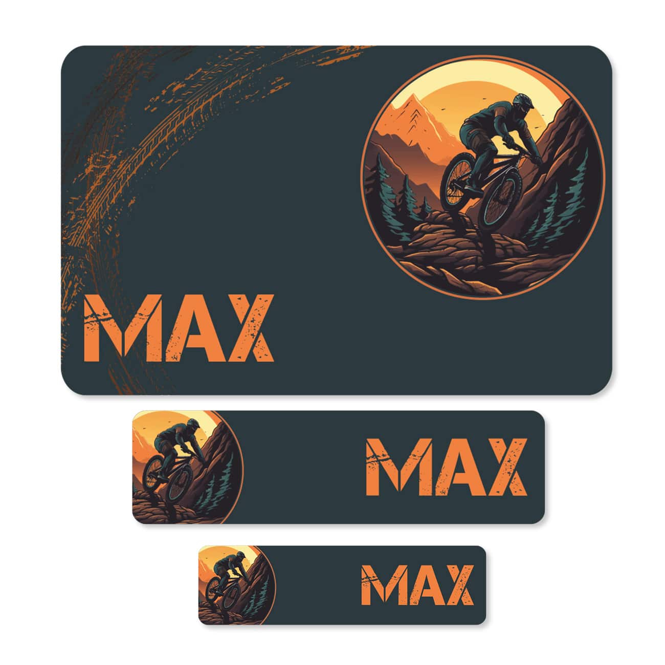 Schulaufkleber Mountainbike