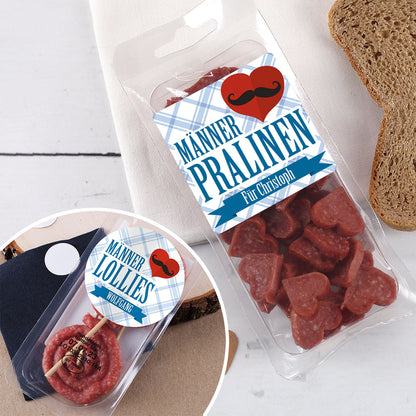 Salami Herzen oder Salamilollies mit Name
