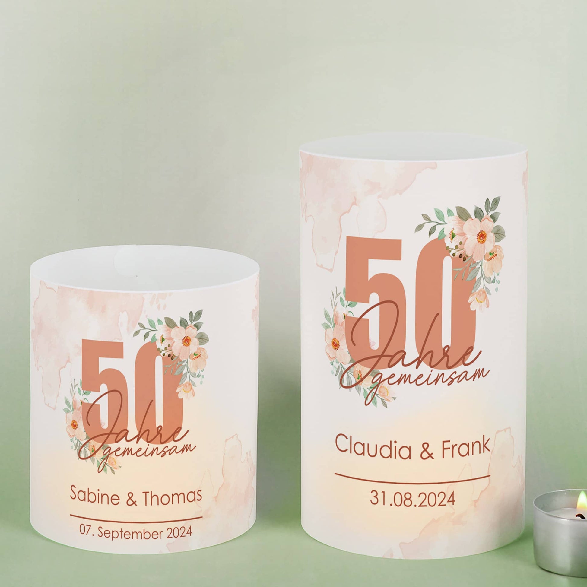 Tischdeko Goldhochzeit