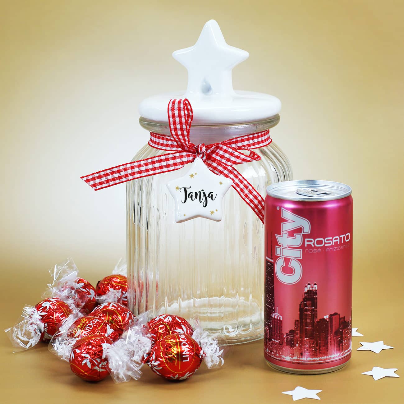 Weihnachtliches Geschenkset mit Füllung