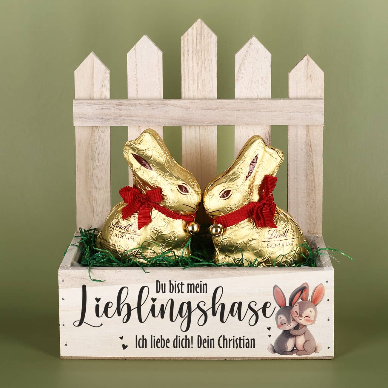 Geschenkkorb mit Zaun