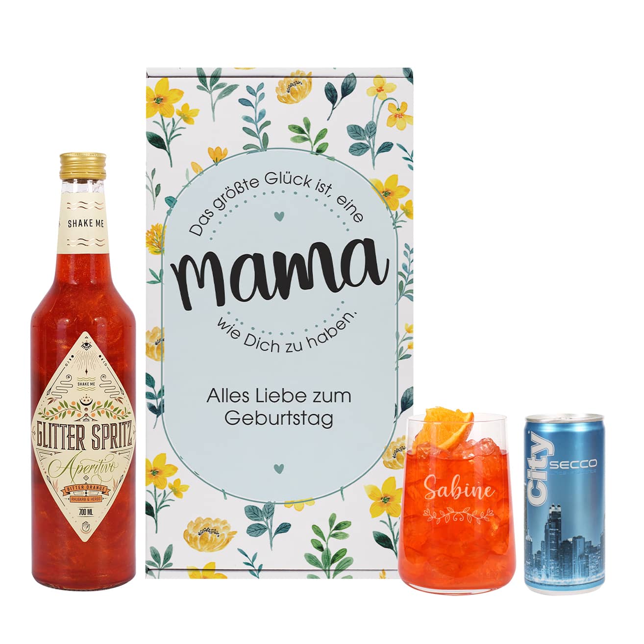 Geschenkset Glitter Spritz für die beste Mama