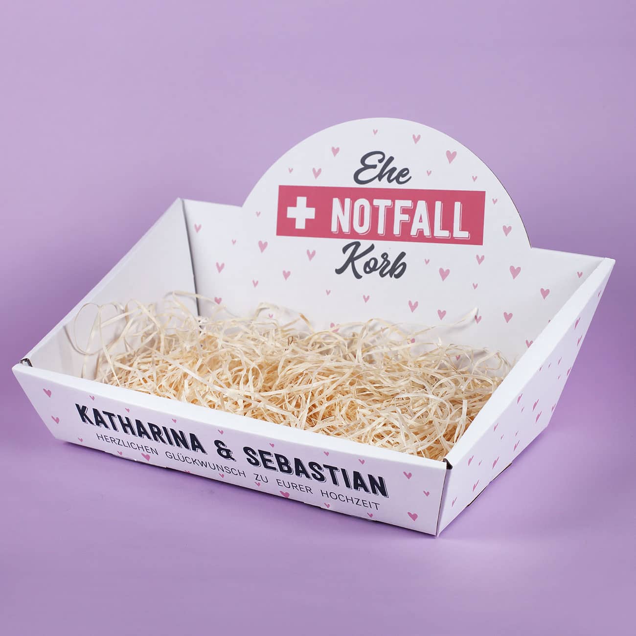 Persönlich bedruckter Korb