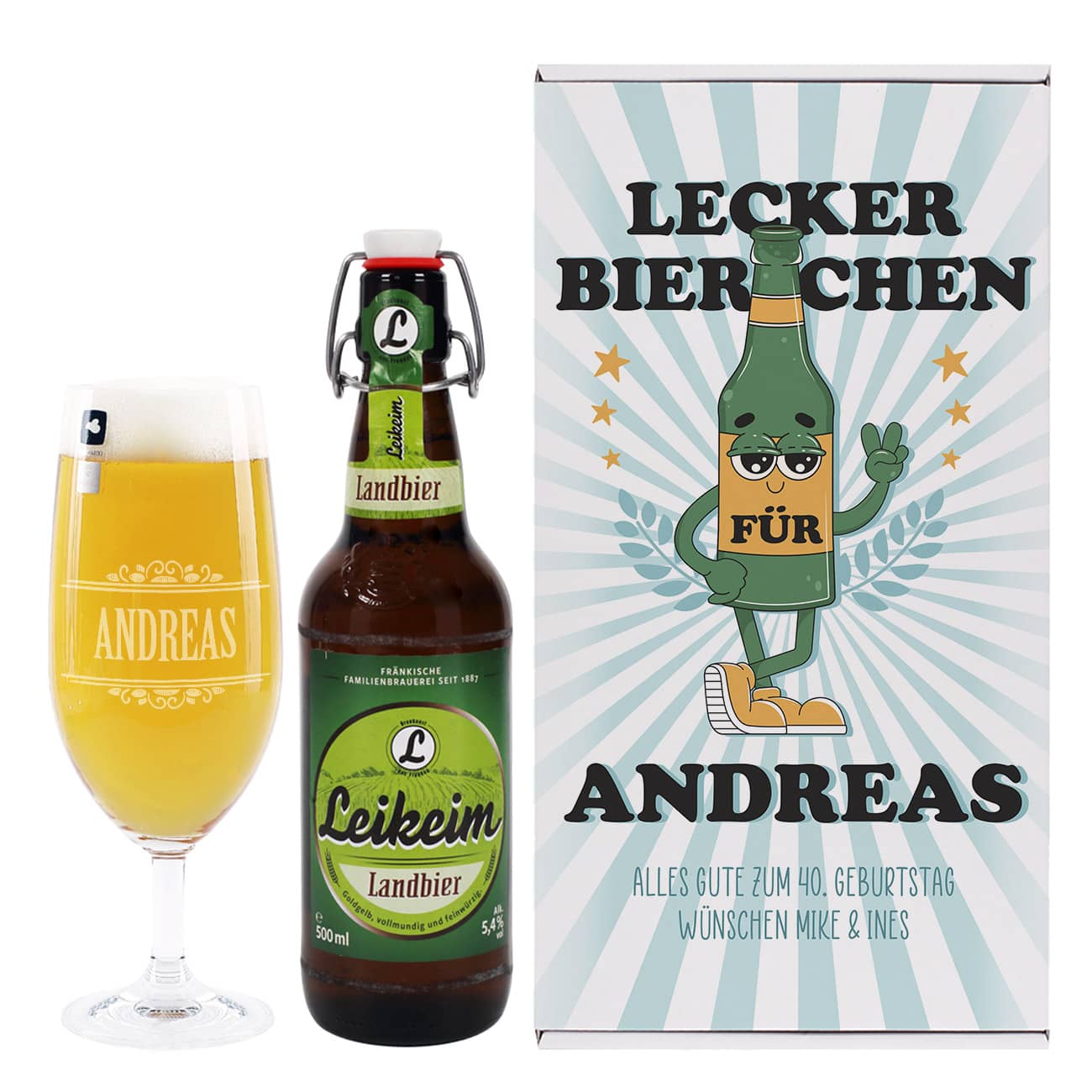 Personalisiertes Geschenkset für Männer