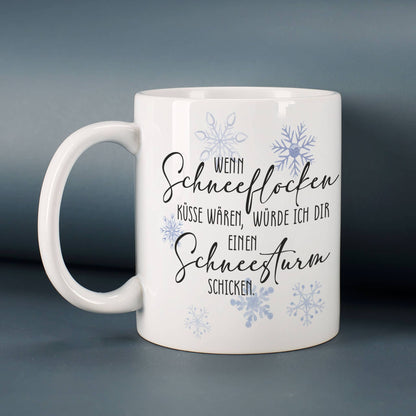 Tasse rückseitig mit Spruch bedruckt