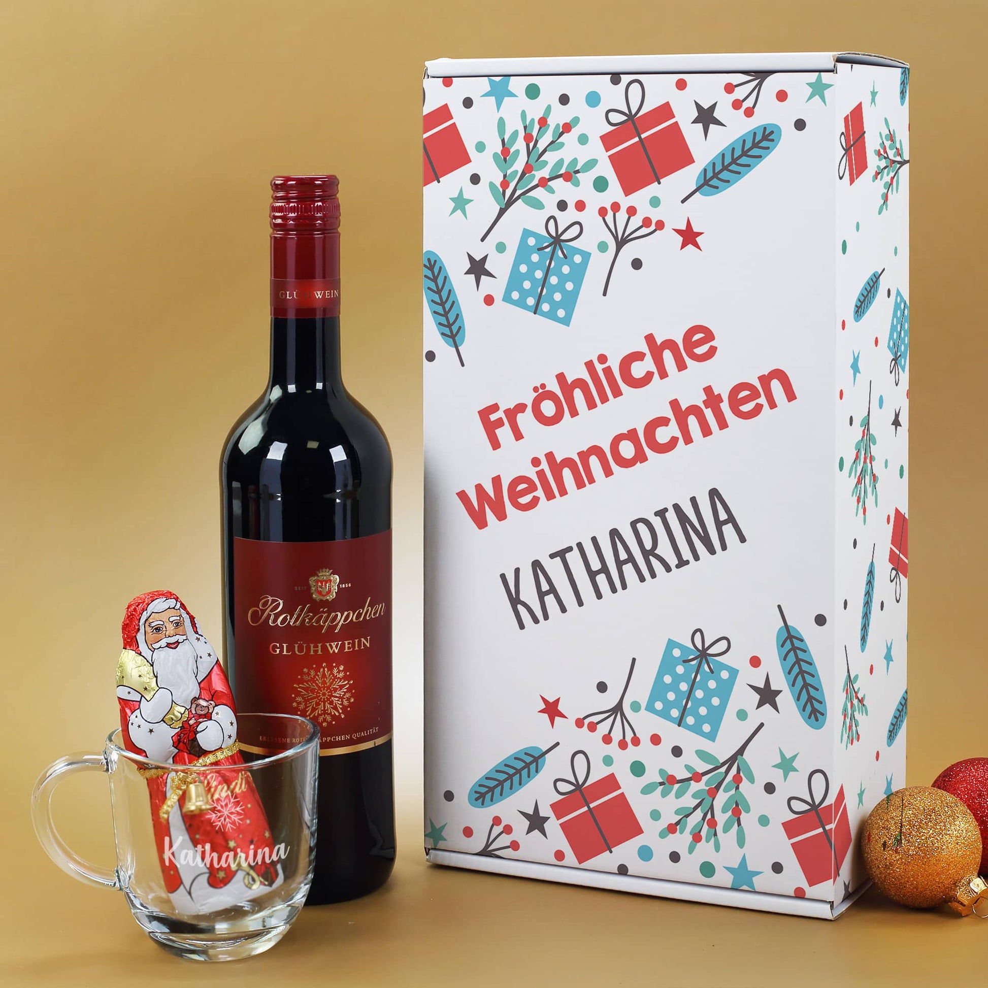 Geschenkset mit Lindt Schokoweihnachtsmann