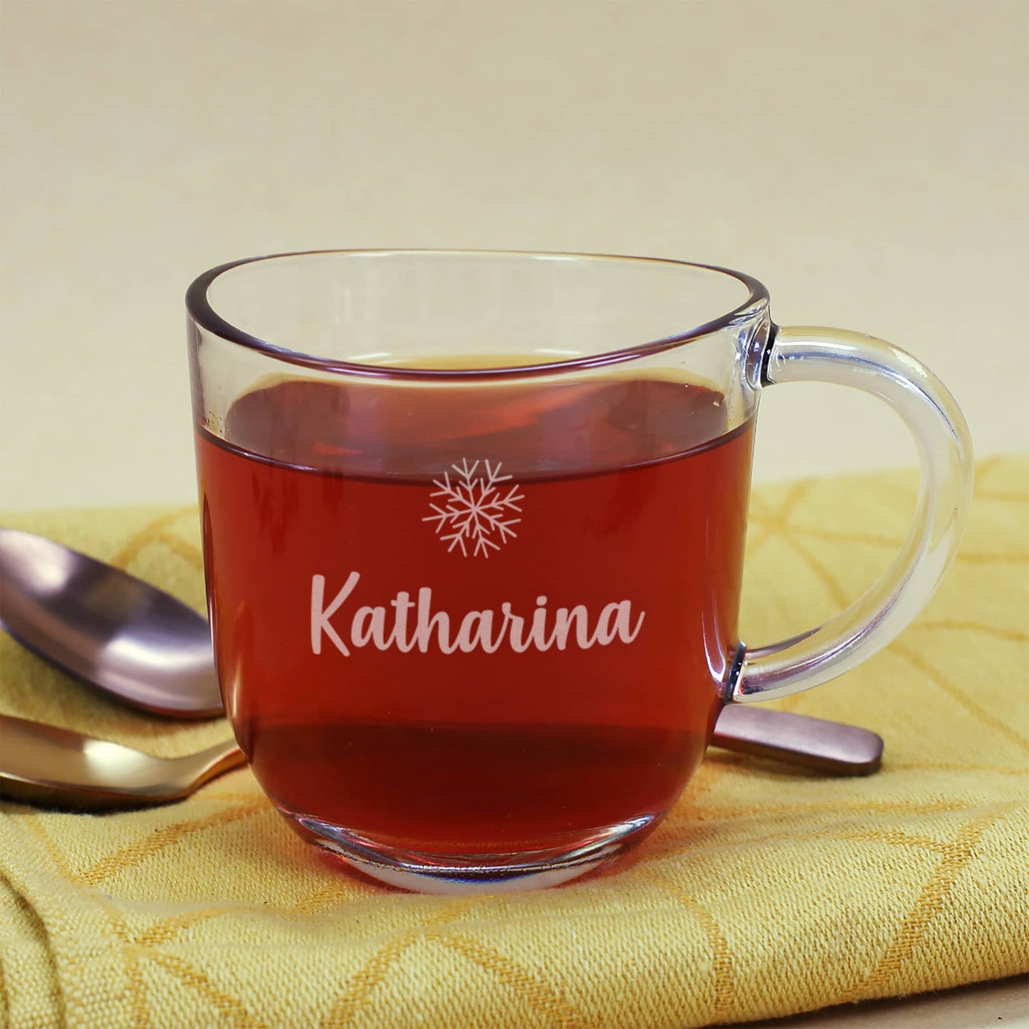 Graviertes Glühweinglas