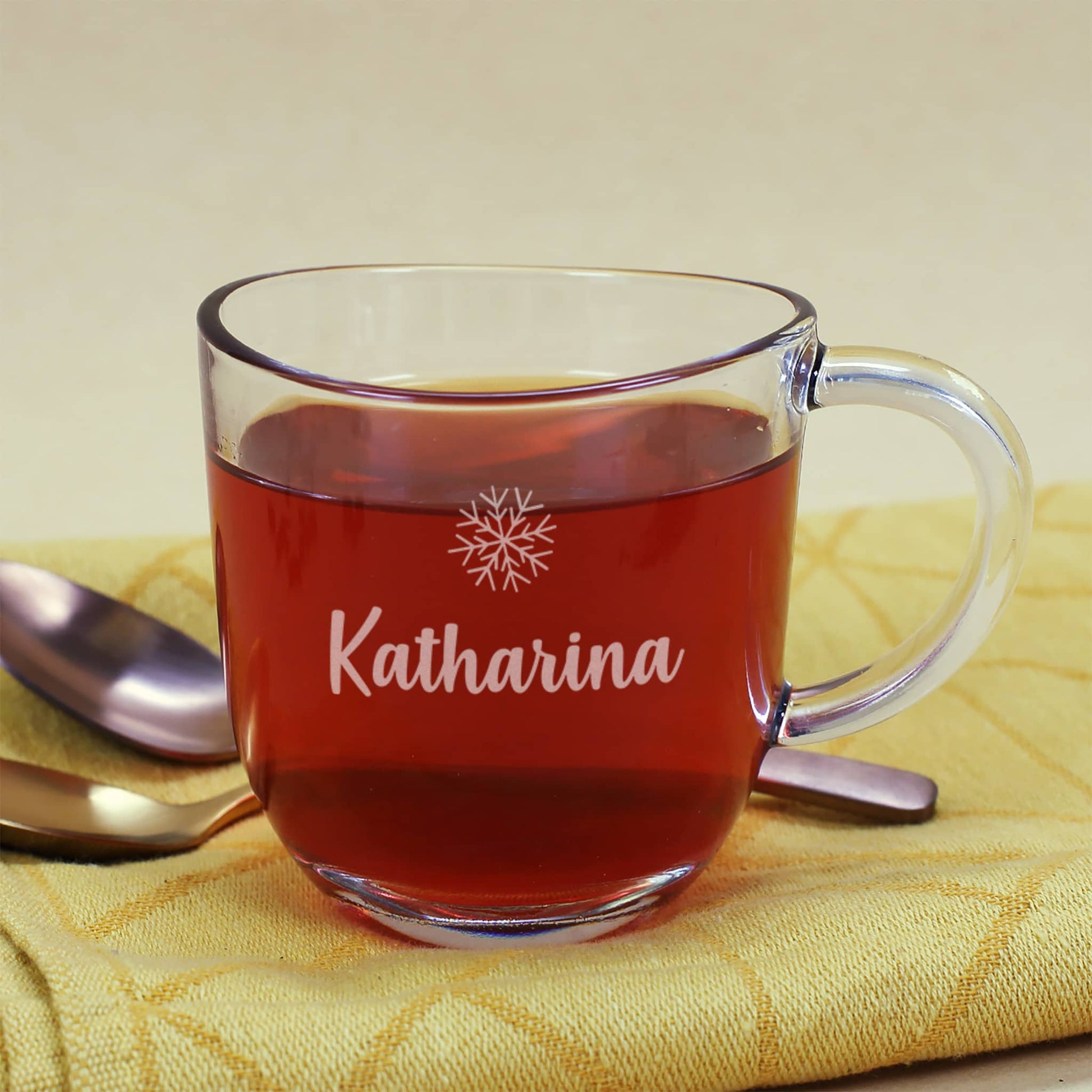 Graviertes Glühweinglas