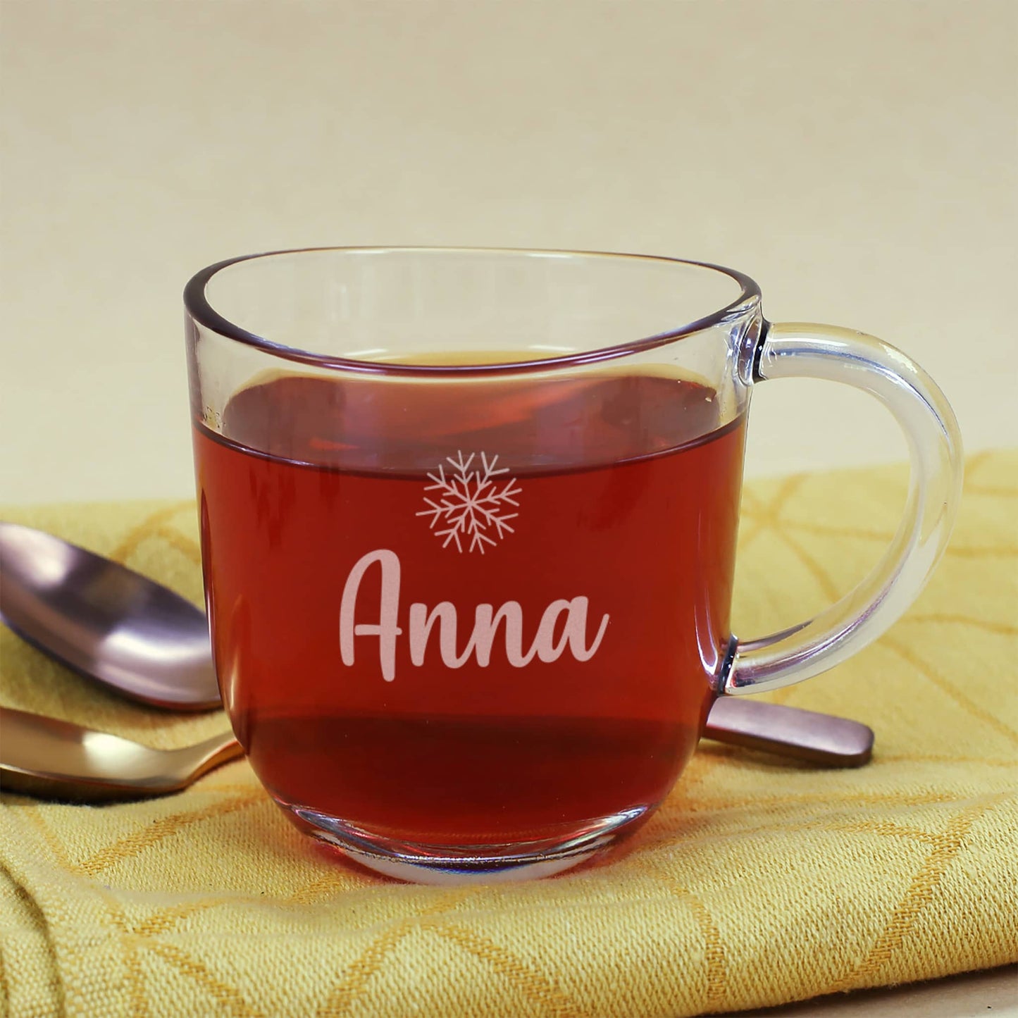 Graviertes Glühweinglas