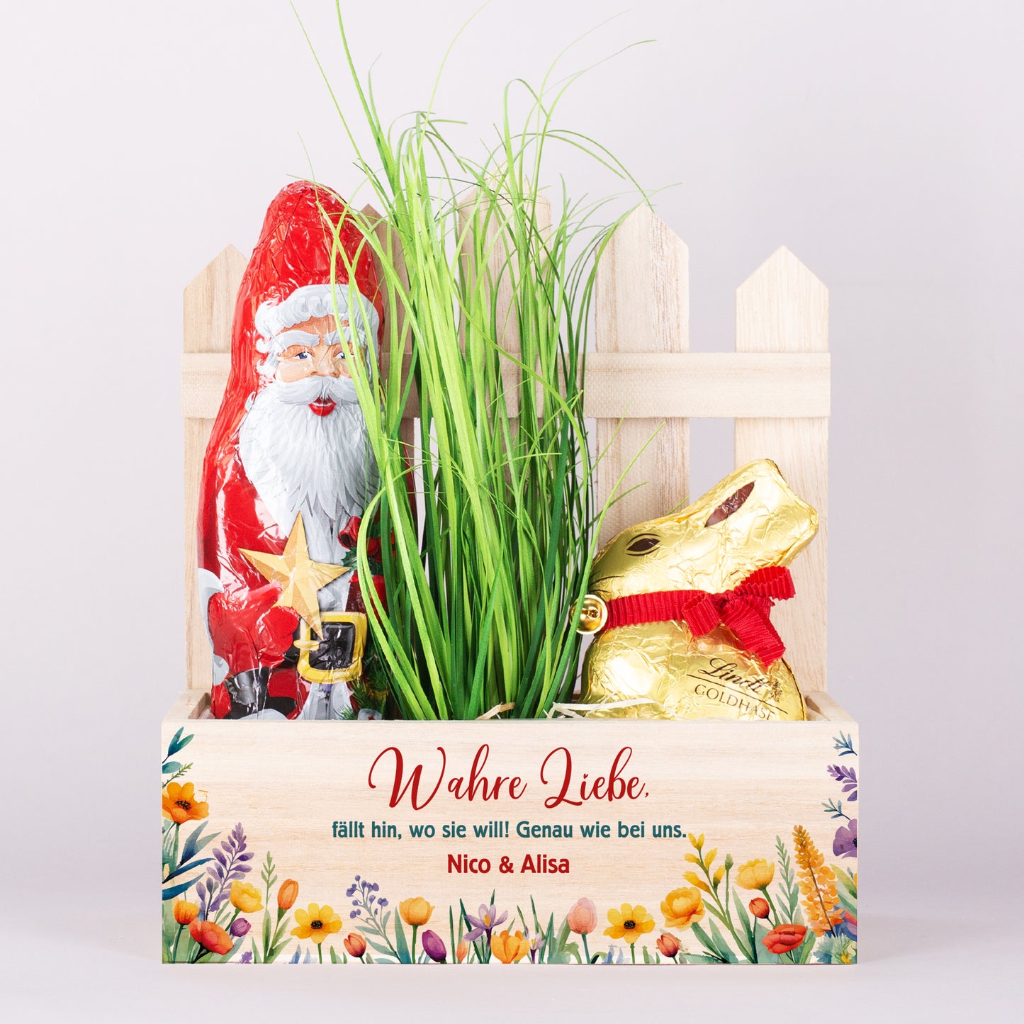 Ungewöhnliche Freundschaft – Schokoladige Überraschung im Pflanzkorb zu Ostern & Weihnachten