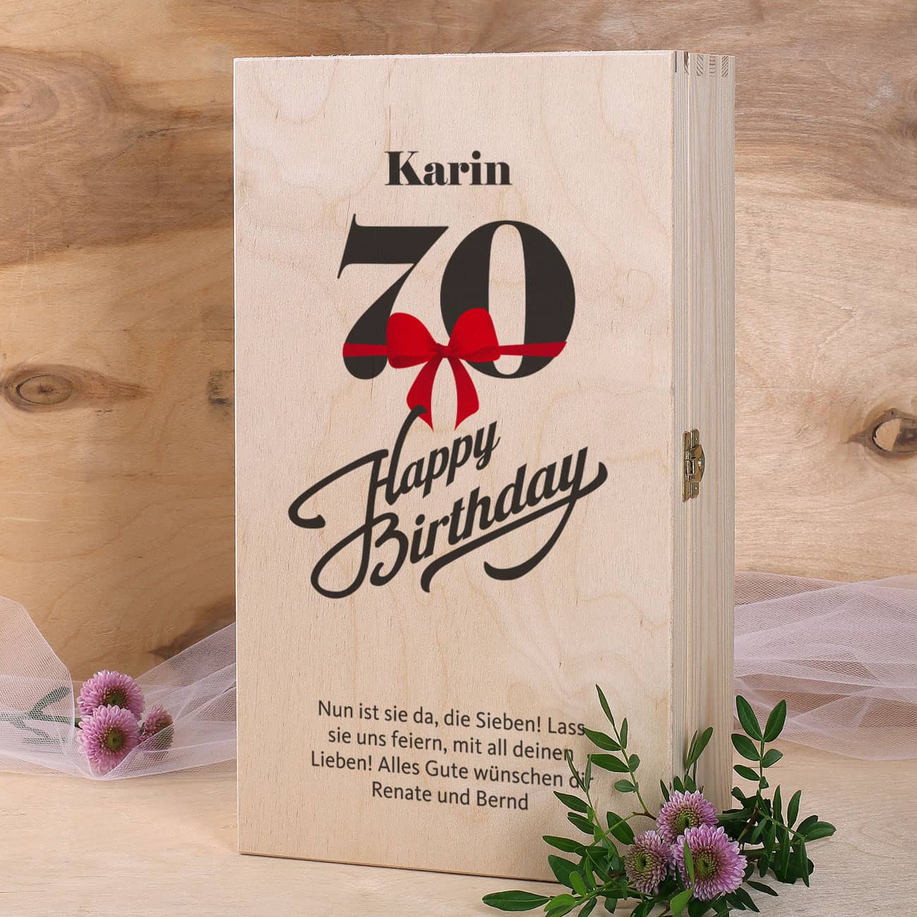 Bedruckte Geschenkbox